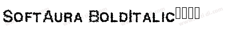 SoftAura BoldItalic字体转换